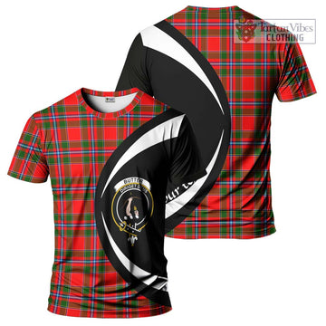 Butter Tartan T-Shirt with Family Crest Circle Style Kid's Shirt - Tartan Vibes Clothing