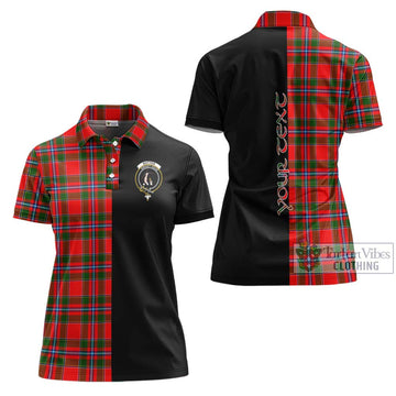 Butter Tartan Women's Polo Shirt with Family Crest and Half Of Me Style Women - Tartan Vibes Clothing