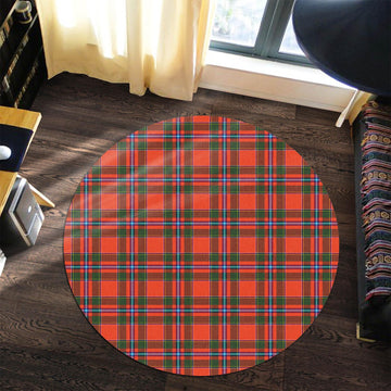 Butter Tartan Round Rug Premium Round Rug - Tartan Vibes Clothing