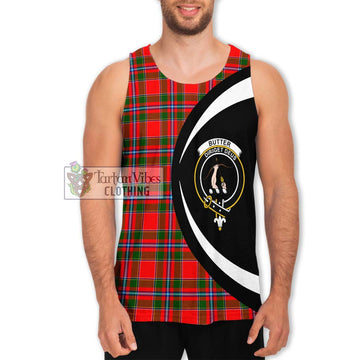 Butter Tartan Men's Tank Top with Family Crest Circle Style Men - Tartan Vibes Clothing