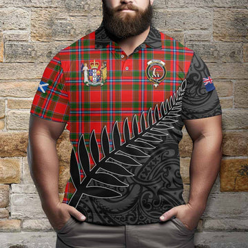 Butter Crest Tartan Polo Shirt with New Zealand Silver Fern Half Style Kid - Tartan Vibes Clothing