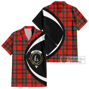 Butter Tartan Hawaiian Shirt with Family Crest Circle Style Kid - Tartan Vibes Clothing