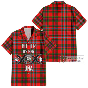 Butter Tartan Hawaiian Shirt with Family Crest DNA In Me Style Kid - Tartan Vibes Clothing