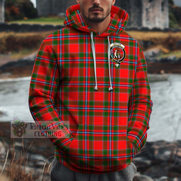 Butter Tartan Cotton Hoodie with Family Crest Zip Hoodie - Tartan Vibes Clothing