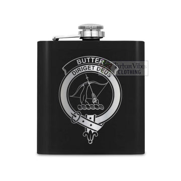 Butter Crest Hip Flask Set 7oz Black Stainless Steel with A Gift Box One Size 7oz - 2D-tartanvibesclothing