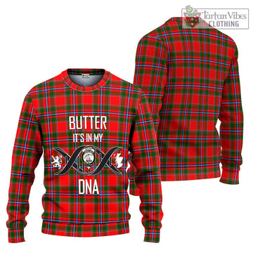 Butter Tartan Ugly Sweater with Family Crest DNA In Me Style Unisex - Tartan Vibes Clothing
