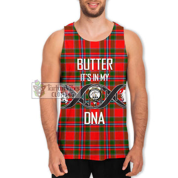 Butter Tartan Men's Tank Top with Family Crest DNA In Me Style Men - Tartan Vibes Clothing