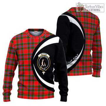 Butter Tartan Ugly Sweater with Family Crest Circle Style Unisex - Tartan Vibes Clothing