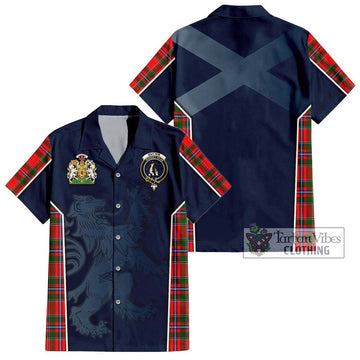 Butter Tartan Hawaiian Shirt with Family Crest and Lion Rampant Vibes Sport Style Kid - Tartan Vibes Clothing