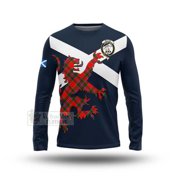 Butter Tartan Lion Rampant Long Sleeve T-Shirt Proudly Display Your Heritage with Alba Gu Brath and Clan Name Unisex - Tartan Vibes Clothing