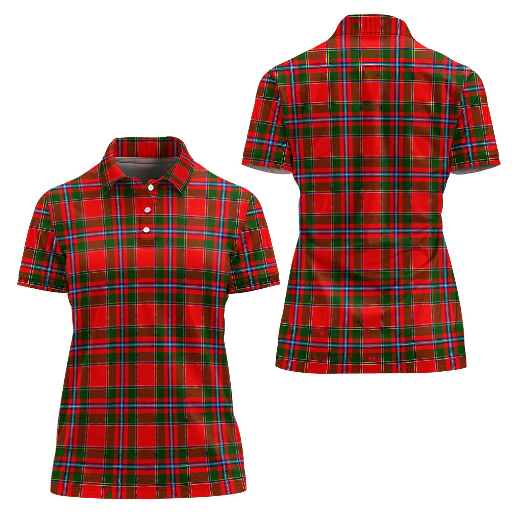 Butter Tartan Polo Shirt For Women Women - Tartan Vibes Clothing