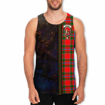 Butter Tartan Family Crest Men's Tank Top Alba Gu Brath Be Brave Lion Ancient Style Men - Tartan Vibes Clothing