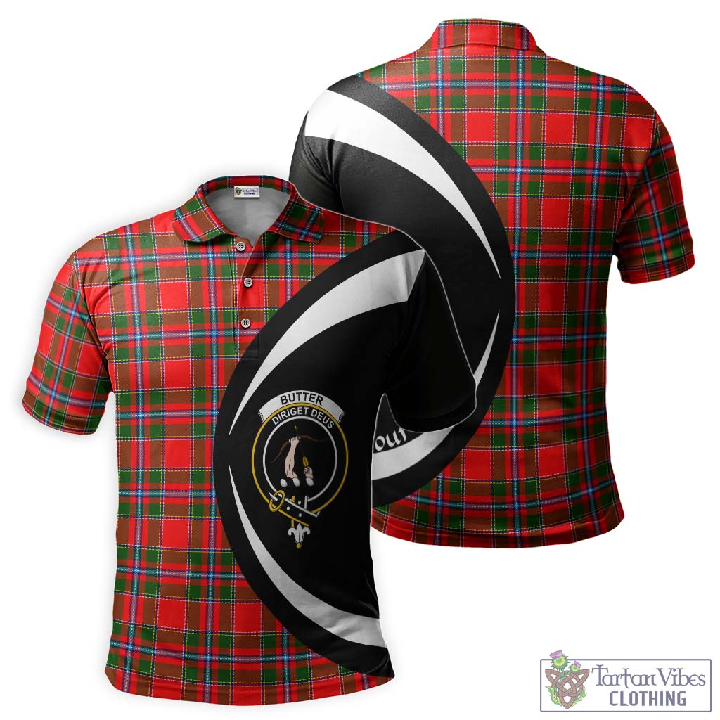 Butter Tartan Men's Polo Shirt with Family Crest Circle Style Kid - Tartan Vibes Clothing
