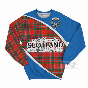Butter Family Crest Tartan Sweatshirt Celebrate Saint Andrew's Day in Style Unisex - Tartan Vibes Clothing