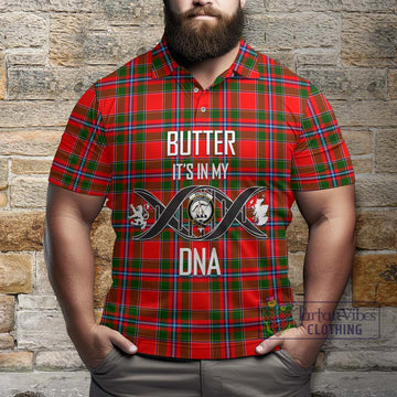 Butter Tartan Polo Shirt with Family Crest DNA In Me Style Kid - Tartan Vibes Clothing
