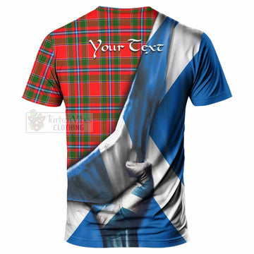 Butter Tartan T-Shirt with Family Crest Scotland Patriotic Style - Tartan Vibes Clothing