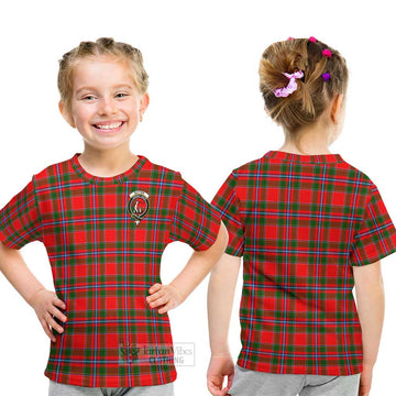 Butter Tartan Kid T-Shirt with Family Crest - Tartan Vibes Clothing