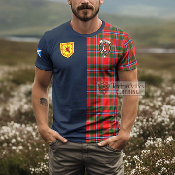 Butter Tartan T-Shirt Alba with Scottish Lion Royal Arm Half Style - Tartan Vibes Clothing