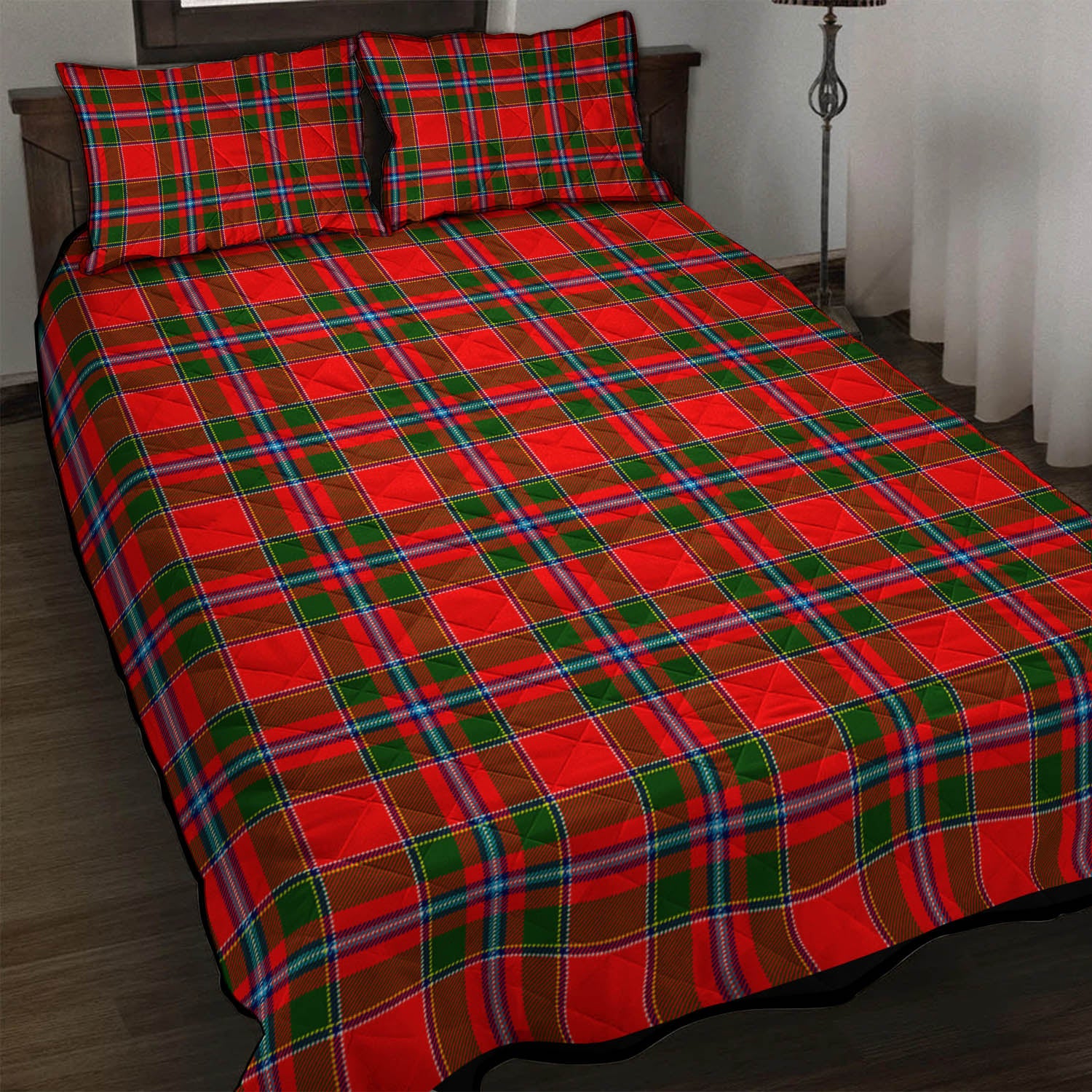 Butter Tartan Quilt Bed Set - Tartan Vibes Clothing