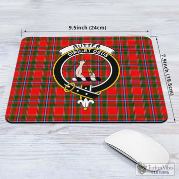 Butter Tartan Mouse Pad with Family Crest