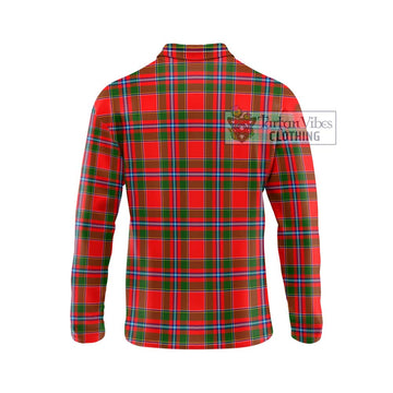 Butter Tartan Long Sleeve Polo Shirt with Family Crest DNA In Me Style - Tartan Vibes Clothing