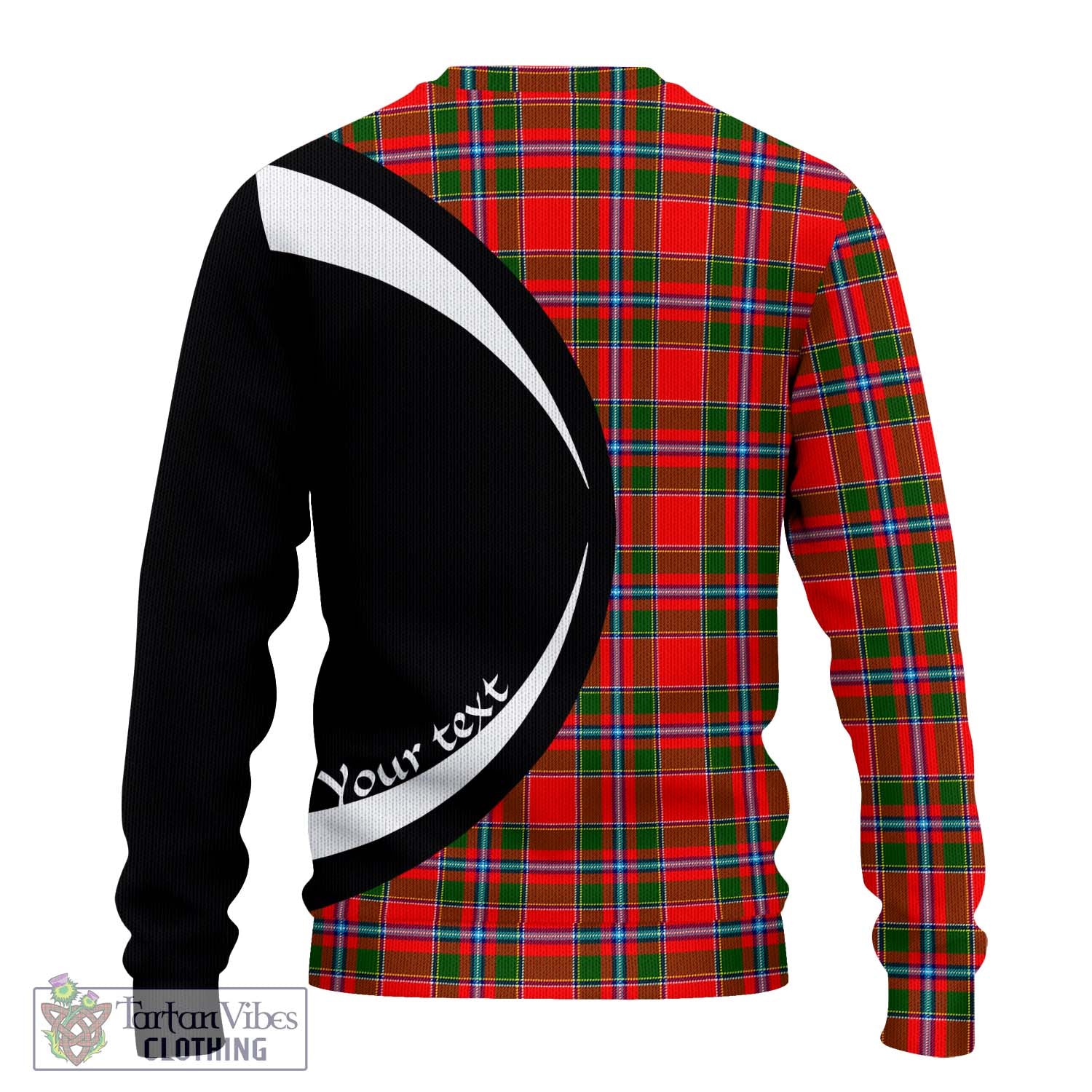 Butter Tartan Ugly Sweater with Family Crest Circle Style - Tartan Vibes Clothing