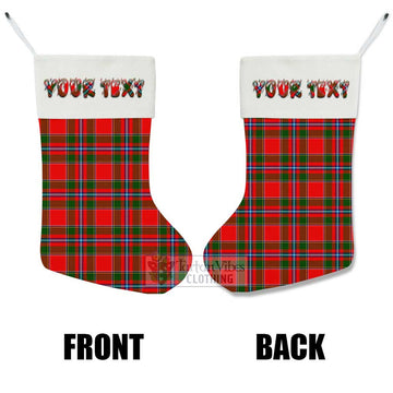 Butter Tartan Christmas Stocking with Personalized Text - Tartan Vibes Clothing