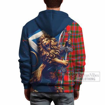 Butter Tartan Family Crest Hoodie with Scottish Majestic Lion - Tartan Vibes Clothing