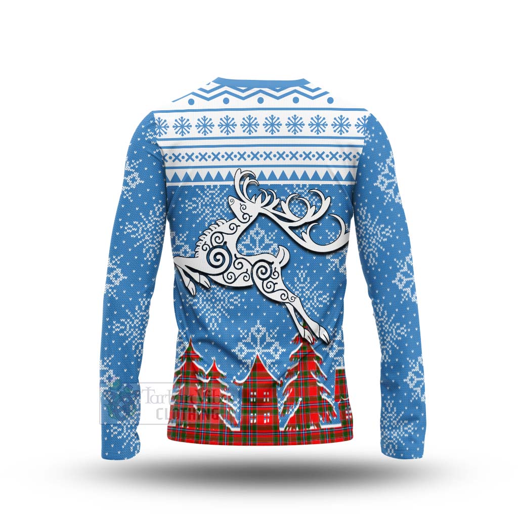 Butter Clan Christmas Long Sleeve T-Shirt Celtic Reindeer Style - Tartan Vibes Clothing