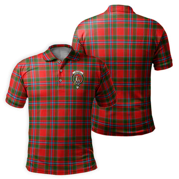 Butter Tartan Men's Polo Shirt with Family Crest