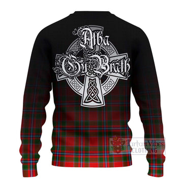 Butter Tartan Ugly Sweater Featuring Alba Gu Brath Family Crest Celtic Inspired - Tartan Vibes Clothing