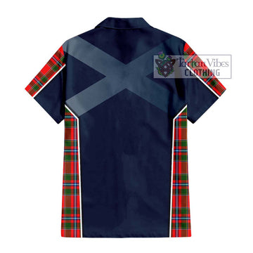Butter Tartan Hawaiian Shirt with Family Crest and Lion Rampant Vibes Sport Style - Tartan Vibes Clothing