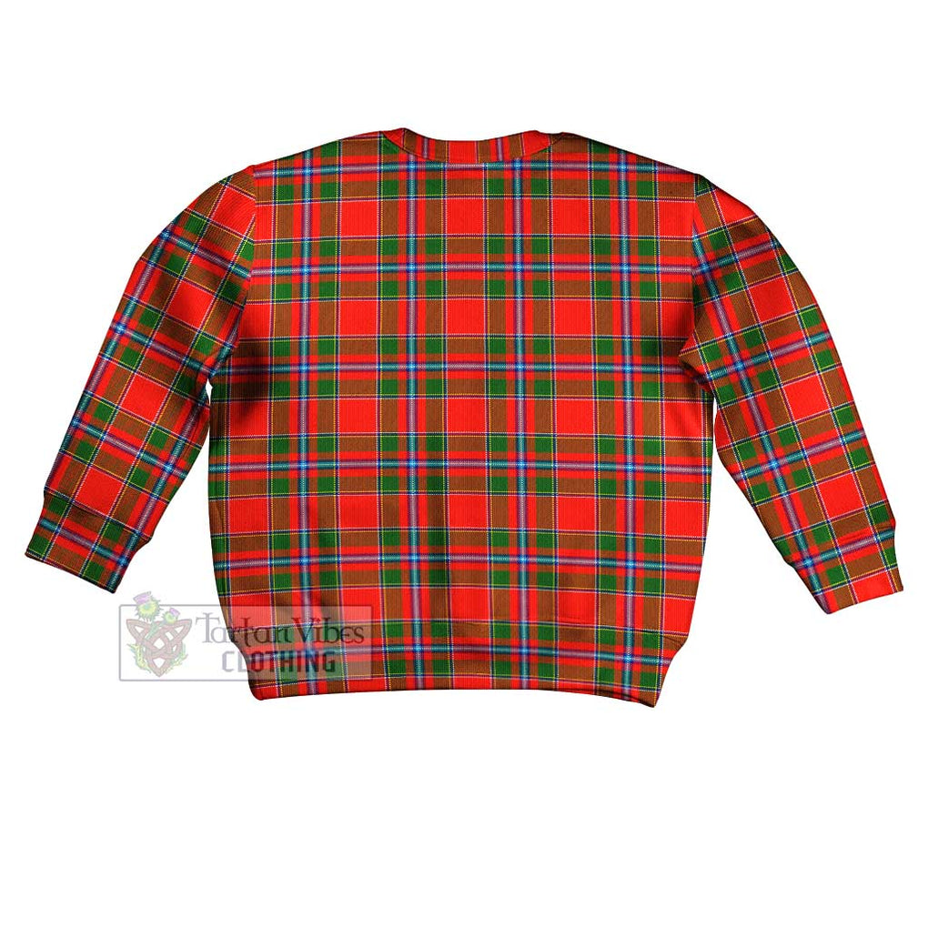 Butter Tartan Kid Ugly Sweater with Family Crest - Tartan Vibes Clothing
