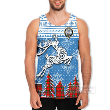 Butter Clan Christmas Men's Tank Top Celtic Reindeer Style - Tartan Vibes Clothing