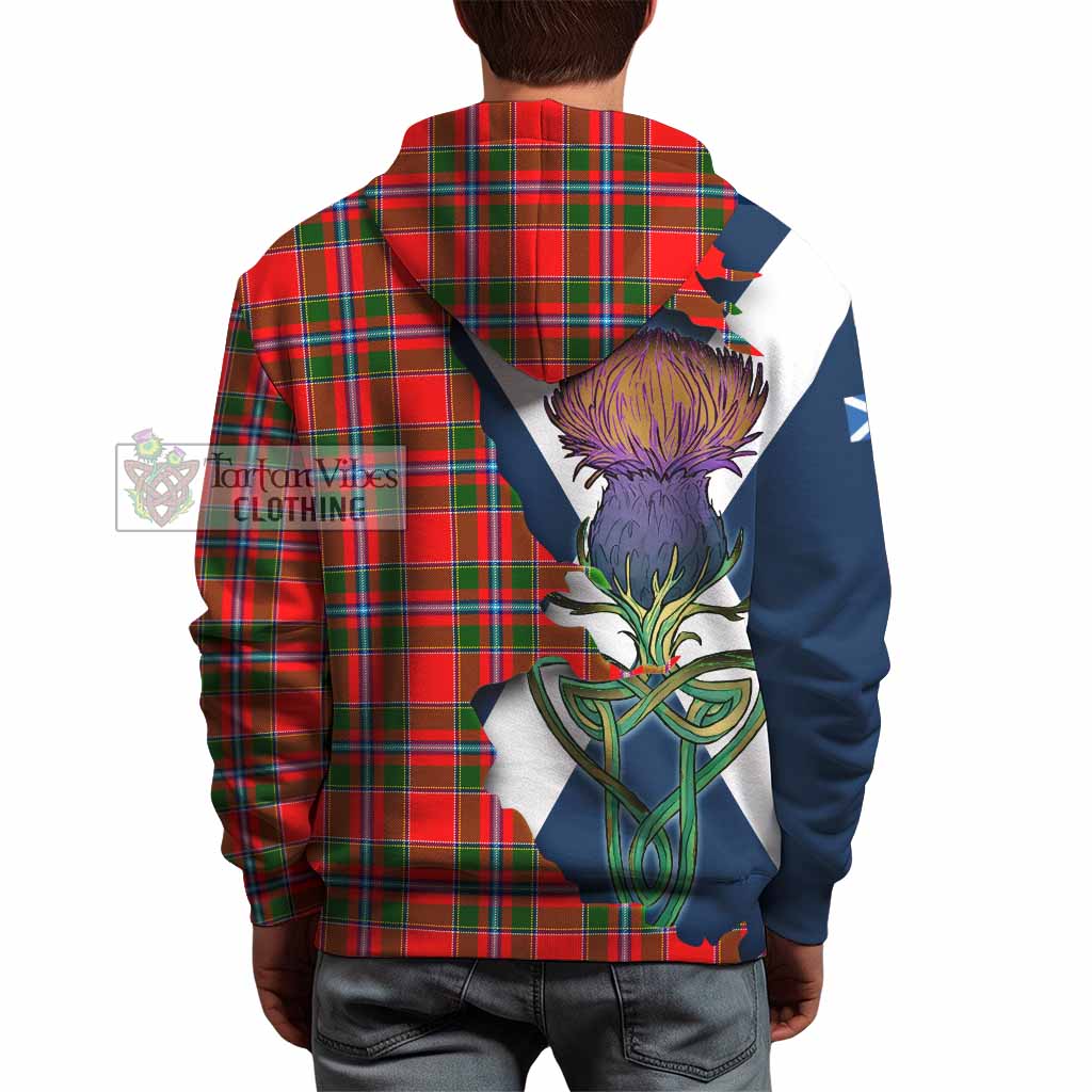 Tartan Vibes Clothing Butter Tartan Family Crest Hoodie Scottish Thistle Celtic Inspired