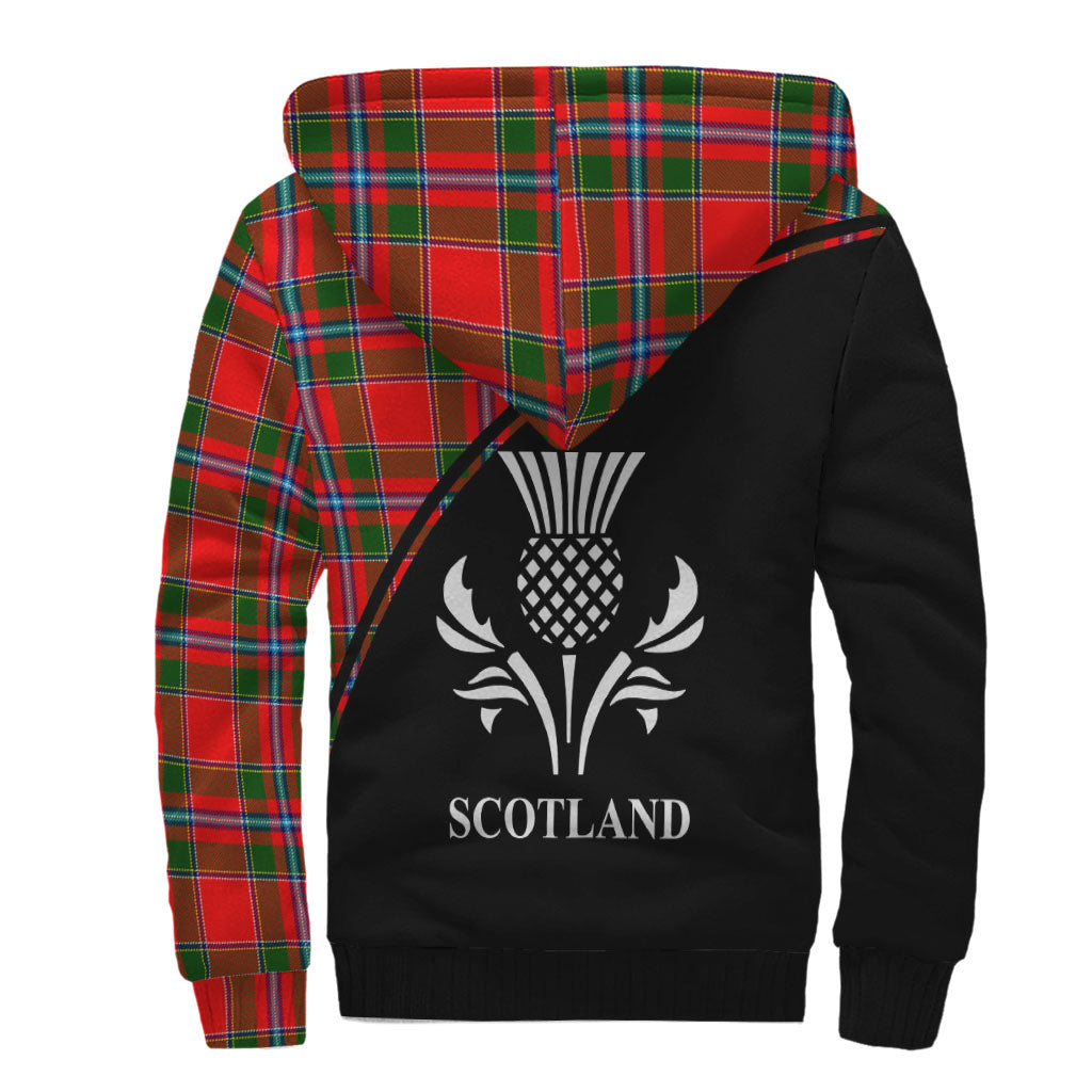 Butter Tartan Sherpa Hoodie with Family Crest Curve Style