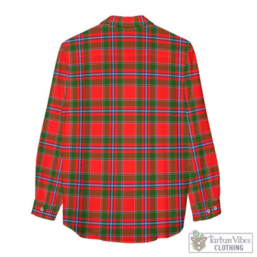 Tartan Vibes Clothing Butter Tartan Womens Casual Shirt with Family Crest