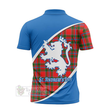 Butter Family Crest Tartan Zipper Polo Shirt Celebrate Saint Andrew's Day in Style - Tartan Vibes Clothing