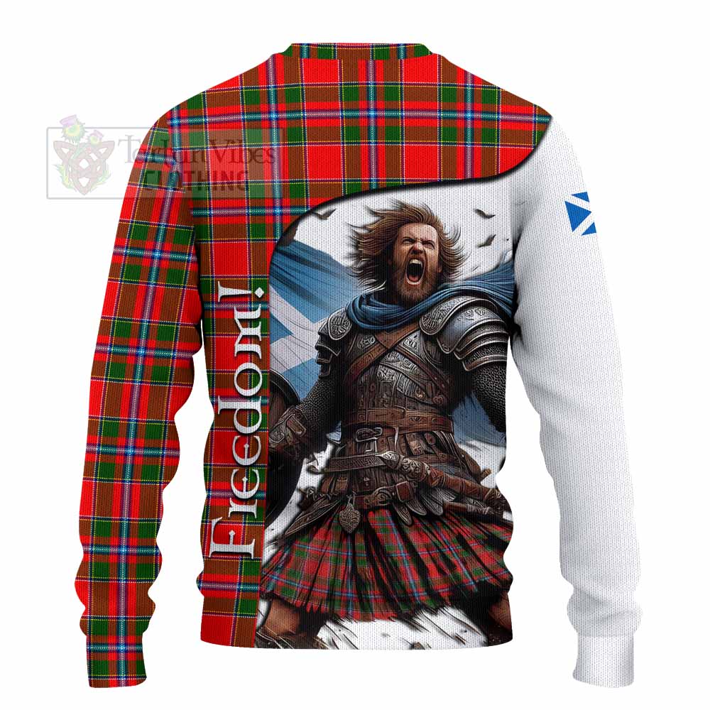 Butter Crest Tartan Knitted Sweater Inspired by the Freedom of Scottish Warrior - Tartan Vibes Clothing