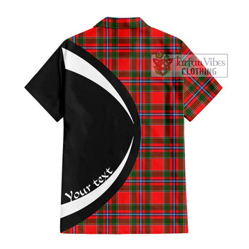 Butter Tartan Hawaiian Shirt with Family Crest Circle Style - Tartan Vibes Clothing
