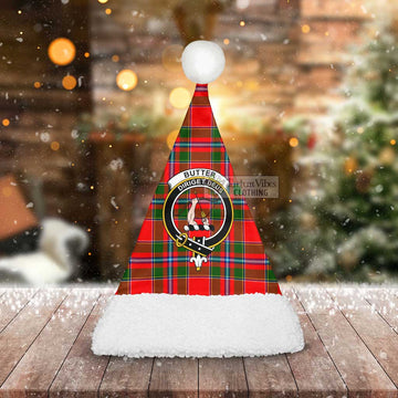Butter Tartan Christmas Santa Hats with Family Crest - Tartan Vibes Clothing