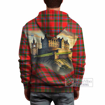 Butter Tartan Family Crest Hoodie with Scottish Ancient Castle Style - Tartan Vibes Clothing