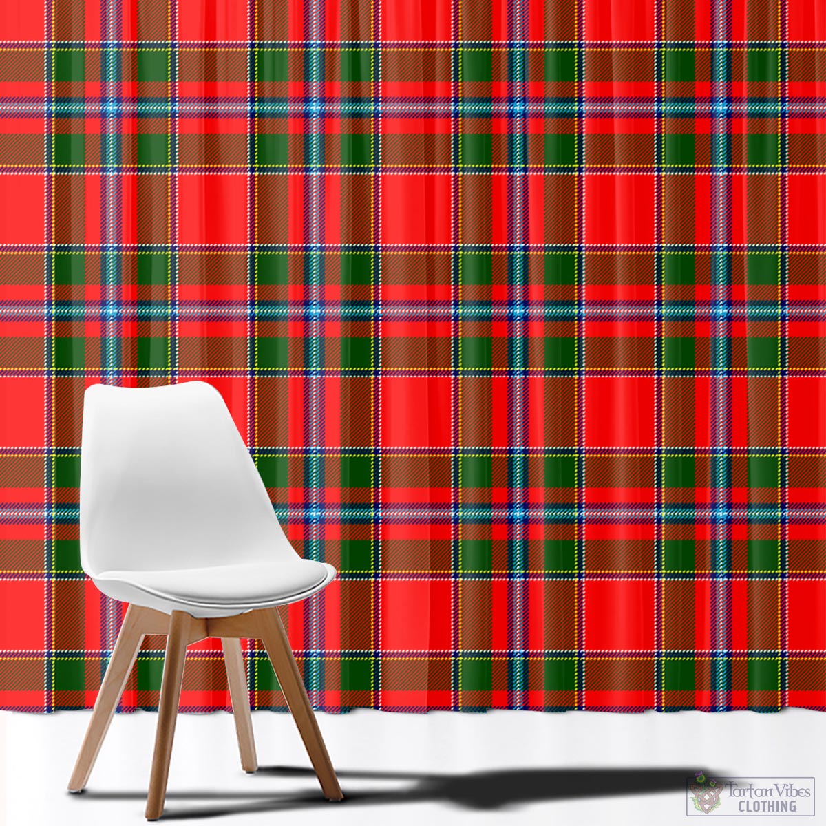 Butter Tartan Window Curtain