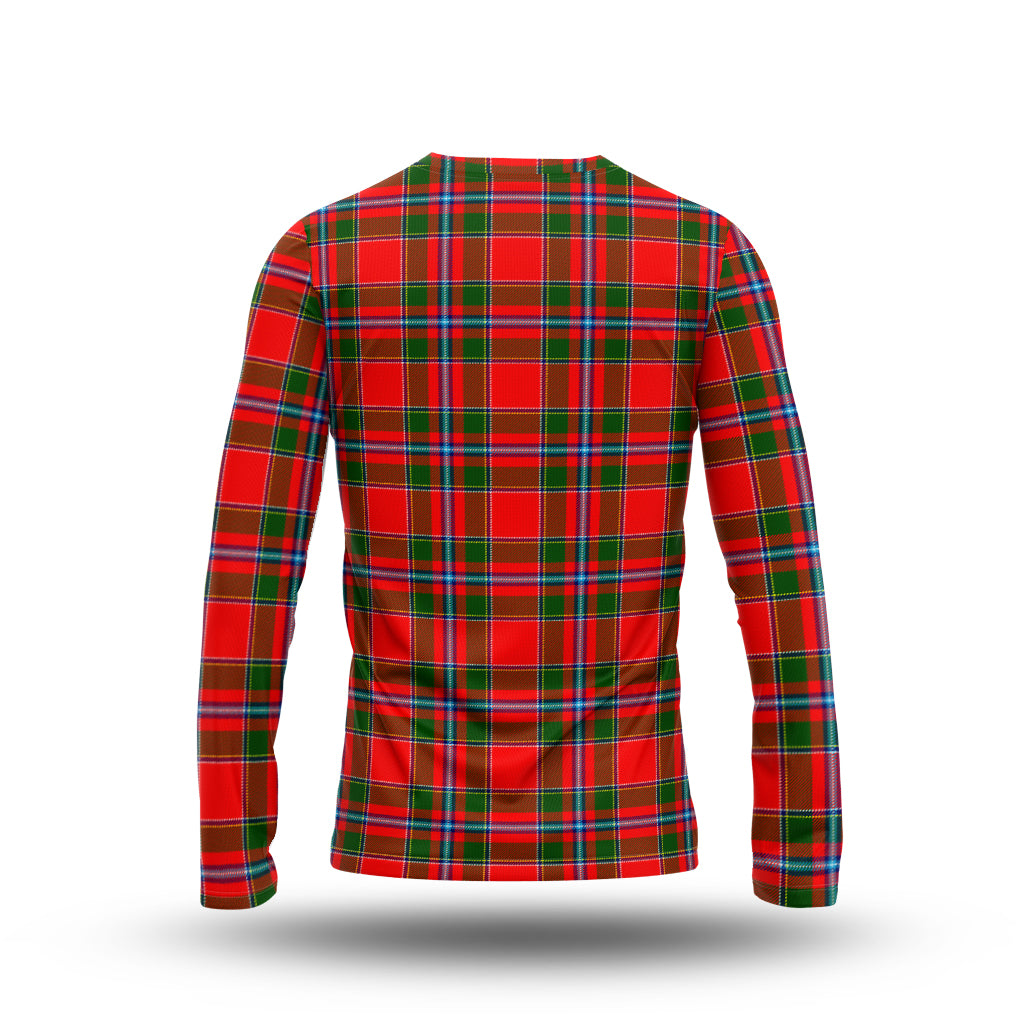 Butter Tartan Long Sleeve T-Shirt with Family Crest - Tartan Vibes Clothing