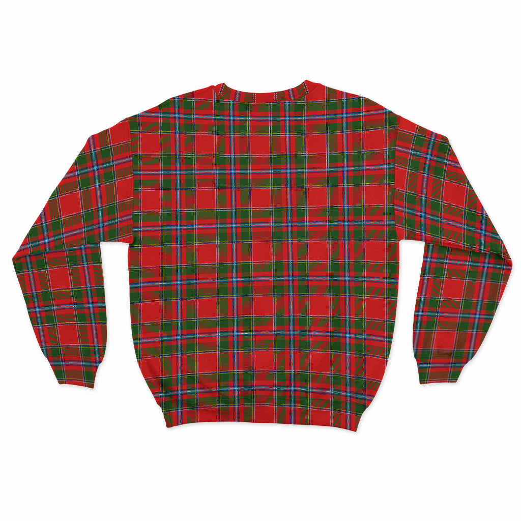 Butter Tartan Sweatshirt with Family Crest - Tartan Vibes Clothing