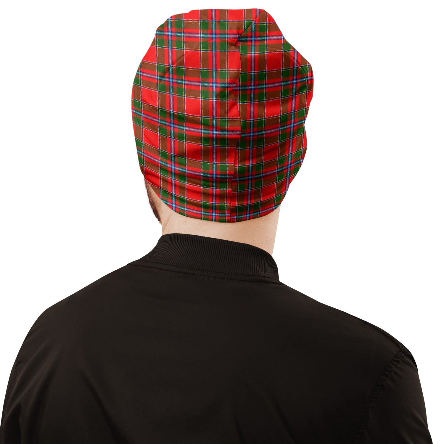 Butter Tartan Beanies Hat with Family Crest - Tartan Vibes Clothing