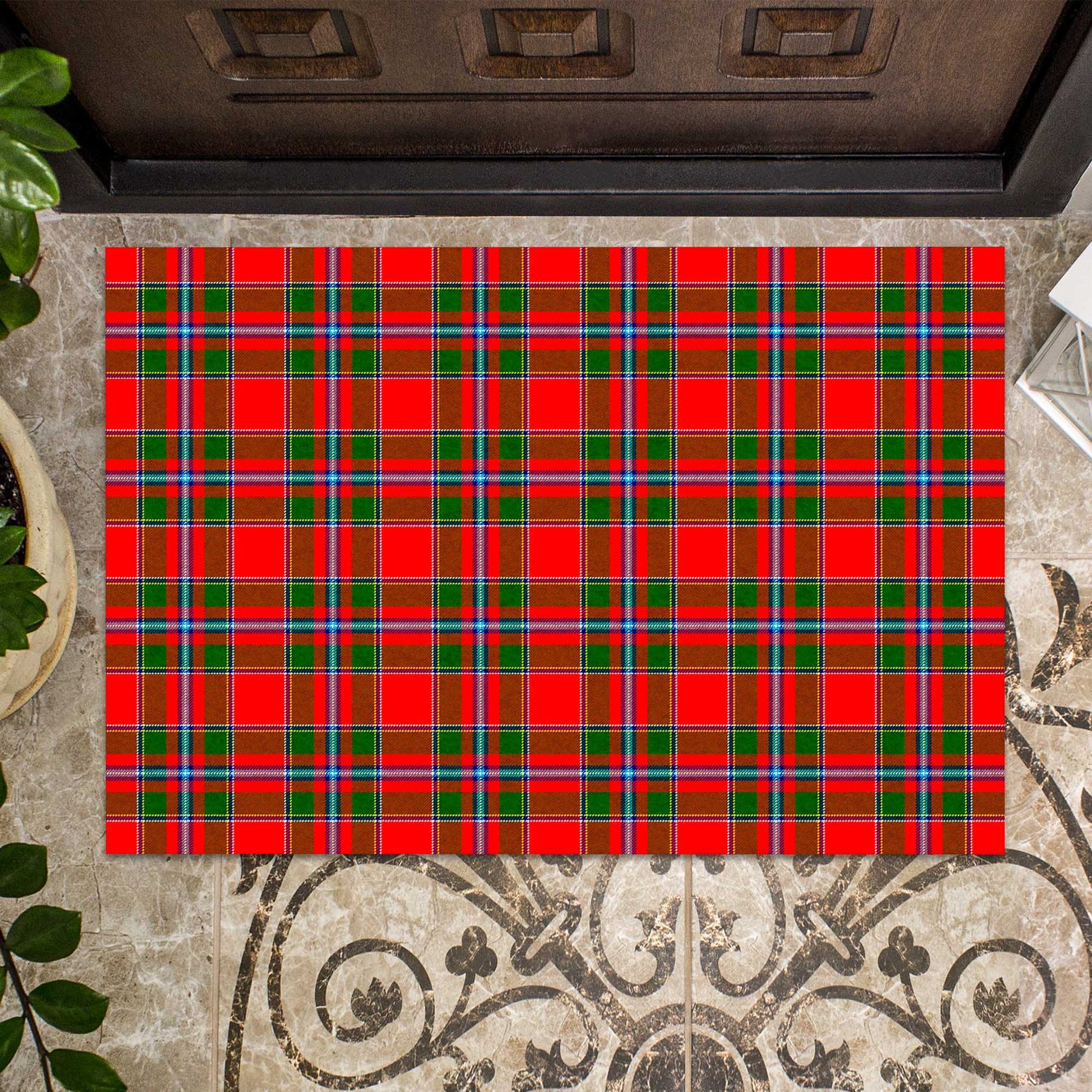 Butter Tartan Door Mat - Tartanvibesclothing