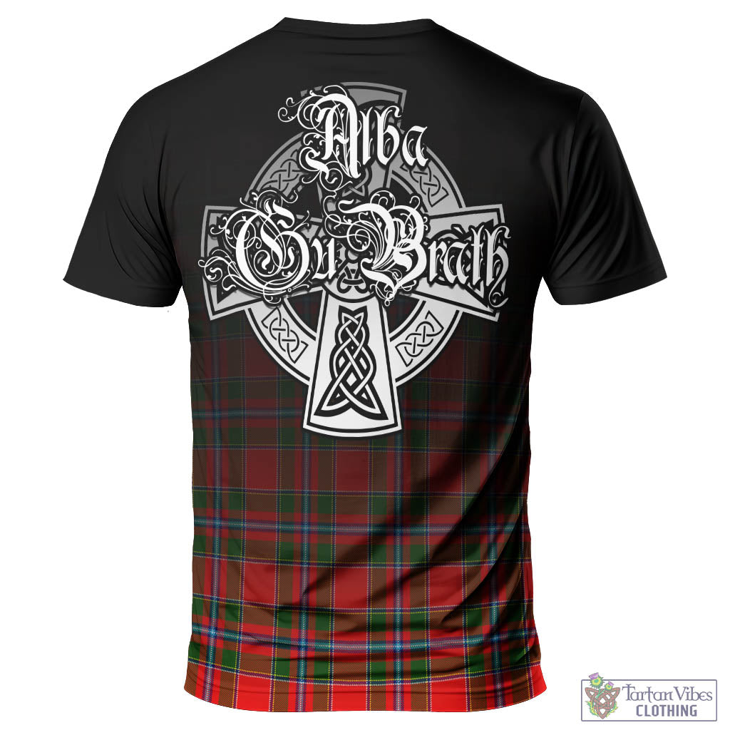 Tartan Vibes Clothing Butter Tartan T-Shirt Featuring Alba Gu Brath Family Crest Celtic Inspired