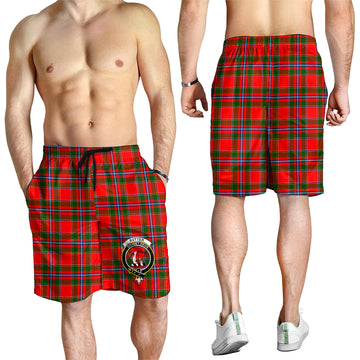 Butter Tartan Mens Shorts with Family Crest