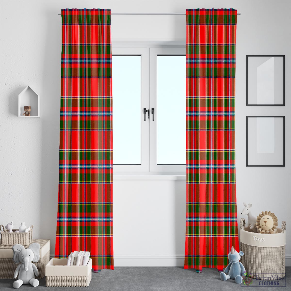 Butter Tartan Window Curtain